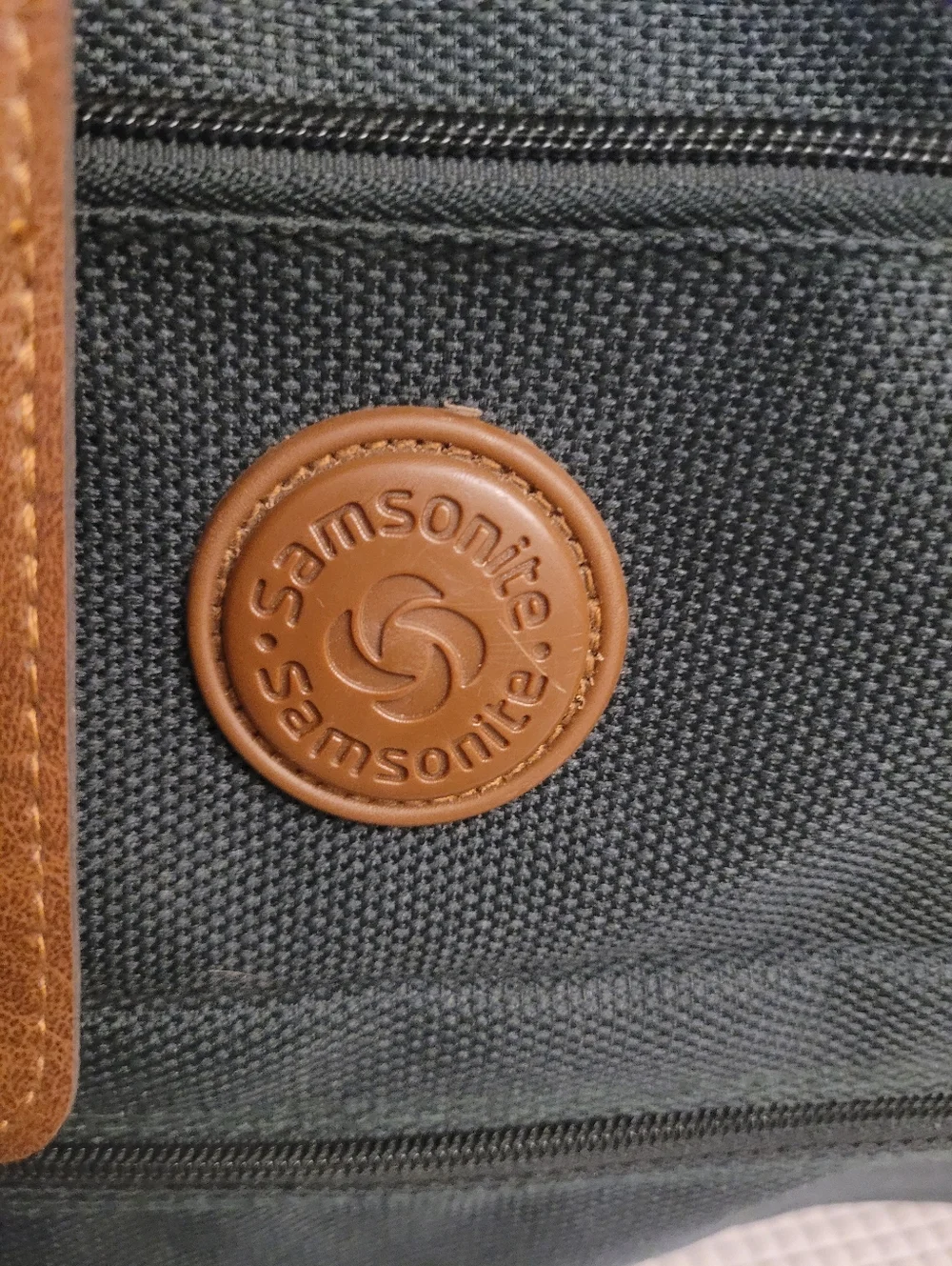 Vintage Samsonite Green Carribon Luggage